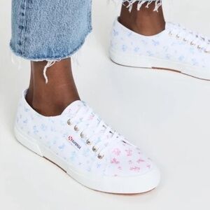 SUPERGA Flower Print Canvas Sneakers